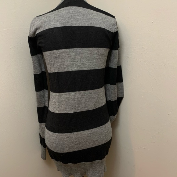 BLUENOTES | NWT Grey and Black Stripe Cardigan - Picture 6 of 9